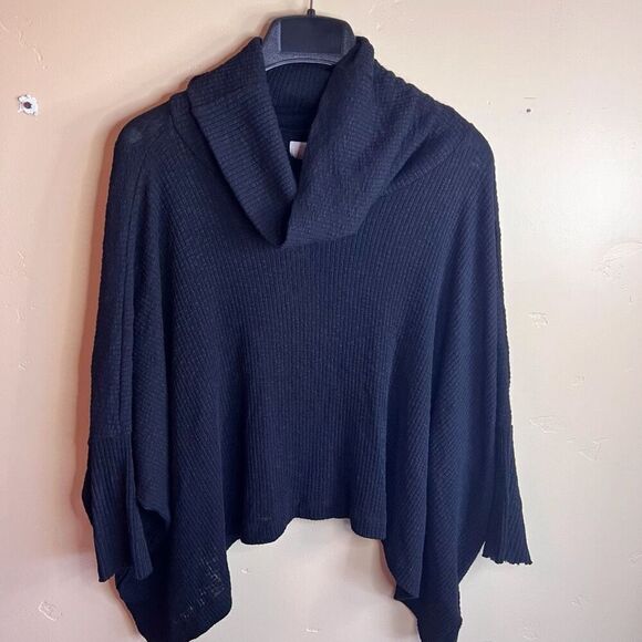 Free People Beach Womens Oversized Turtleneck Sweater Size XS Slit Open Back - Picture 1 of 6